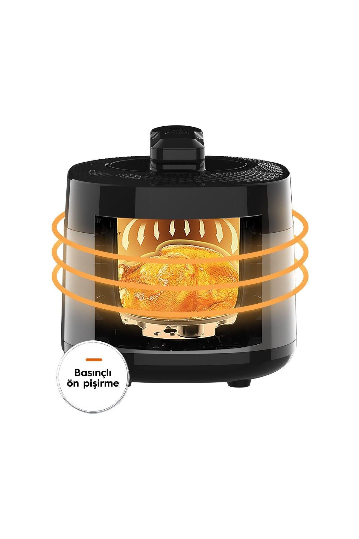 Yasomi Y85 Multi Cooker 2 Si 1 Arada Airfryer Fritöz Ve Elektrikli Düdüklü Tencere