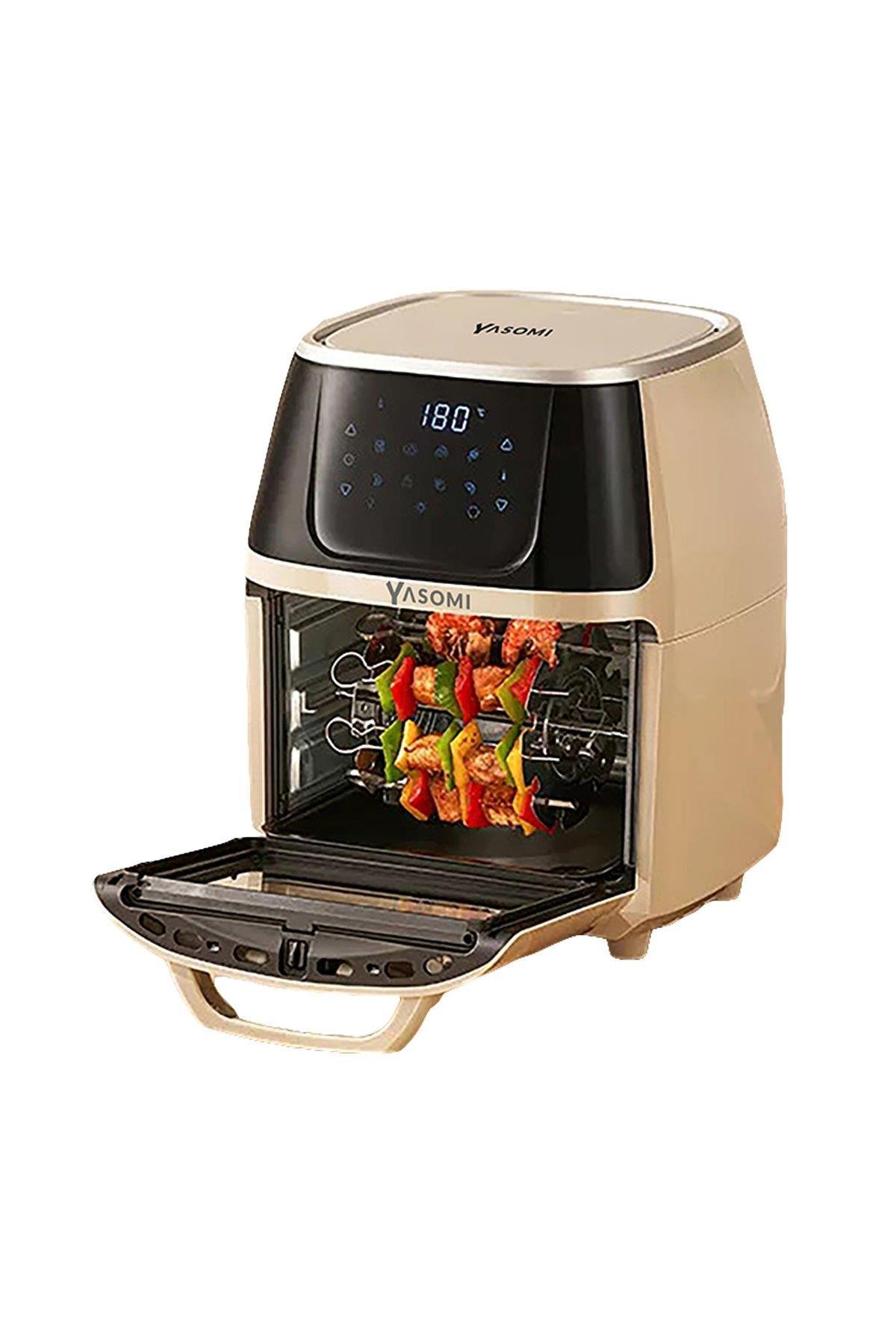 Yasomi Y88 Xxl 1500w 8 Litre Airfryer Oven Fritöz (Bej)