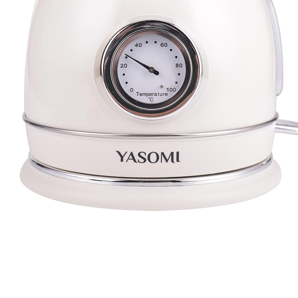 Yasomi YK-823NTSL Retro Wood Su Isıtıcısı Kattle Bej