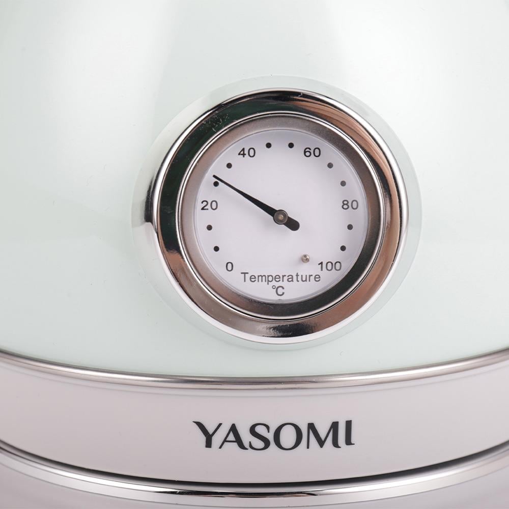 Yasomi YK-823NTSL Retro Wood Su Isıtıcı Kattle Mavi