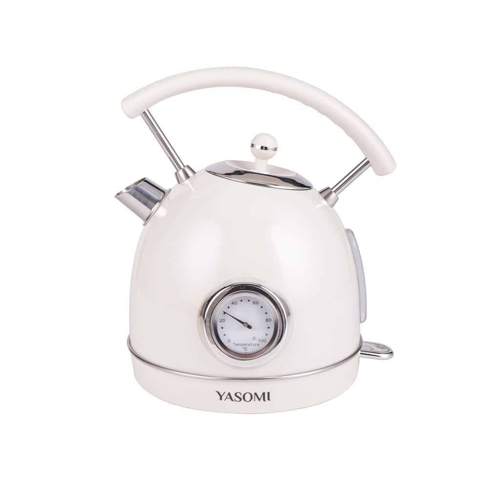 Yasomi YK-823NTSL Retro Wood Su Isıtıcısı Kattle Bej