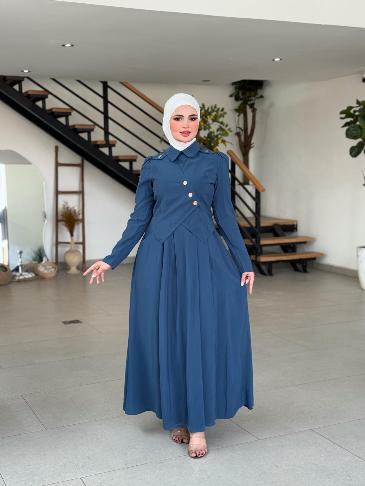 MODAL ELBİSE İNDİGO
