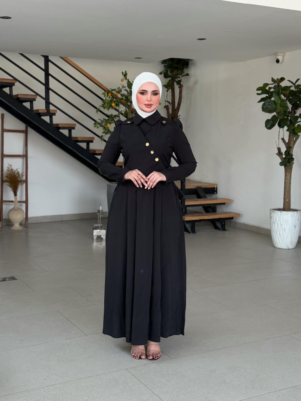 MODAL ELBİSE SİYAH