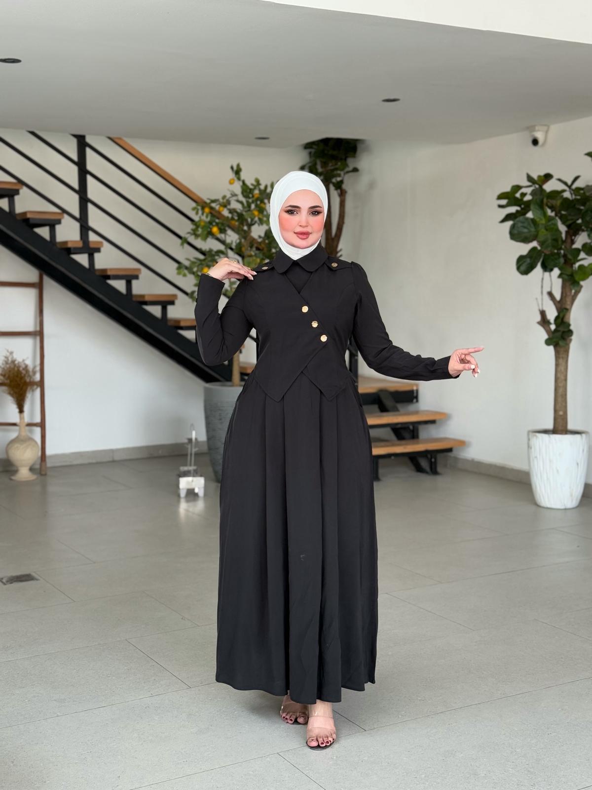 MODAL ELBİSE SİYAH