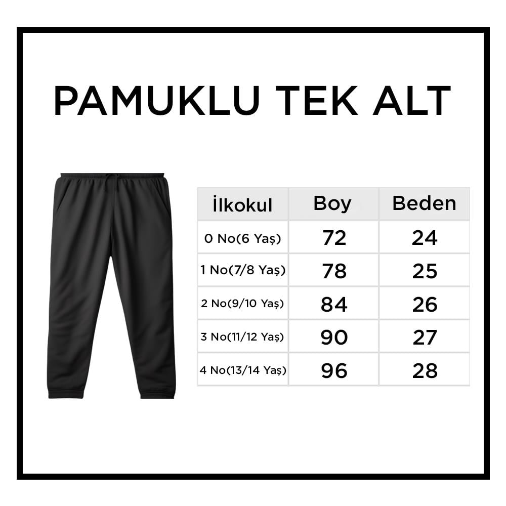  Kadir Çavuşoğlu İlkokulu Pamuklu Eşofman Tek Alt