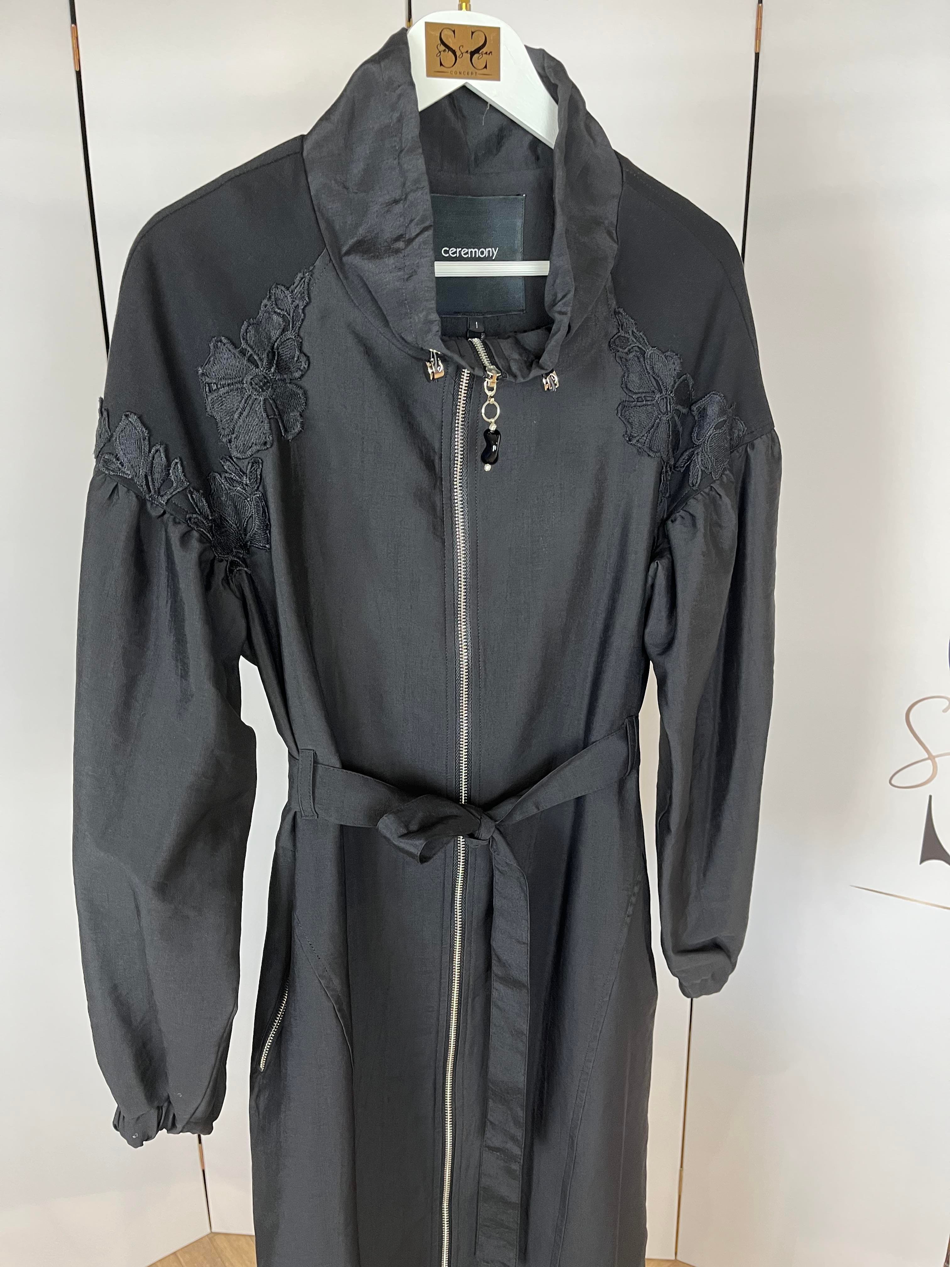 DANTEL DETAYLI TRENÇKOT