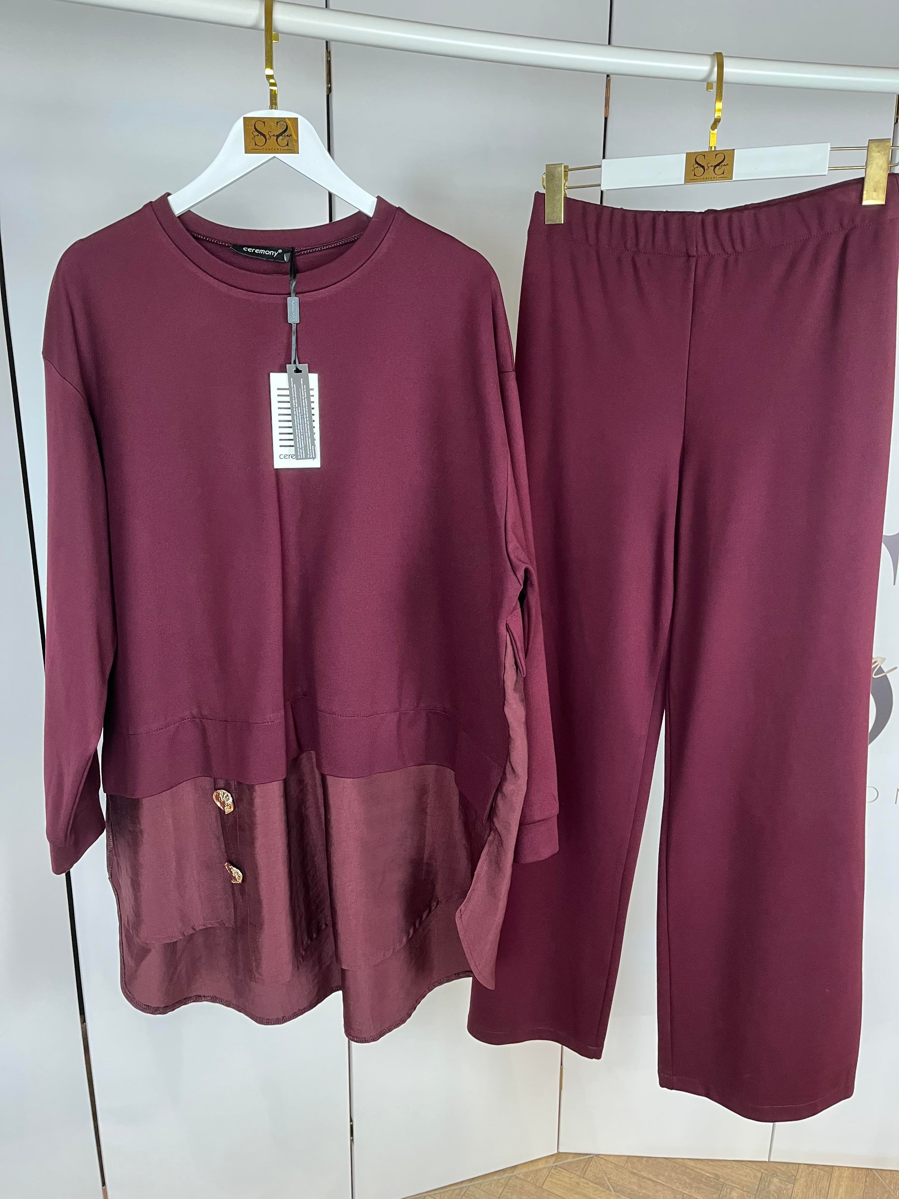 GOLD DÜĞME DETAYLI TAKIM