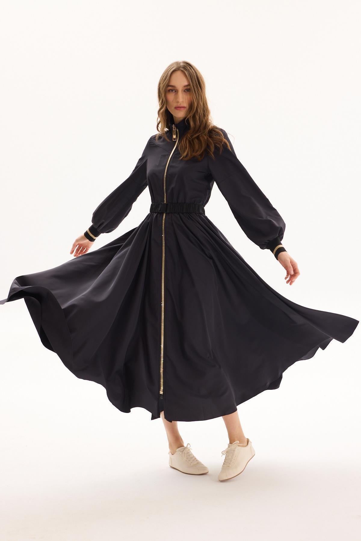 MSSM SHINY ZIPPER ELBİSE