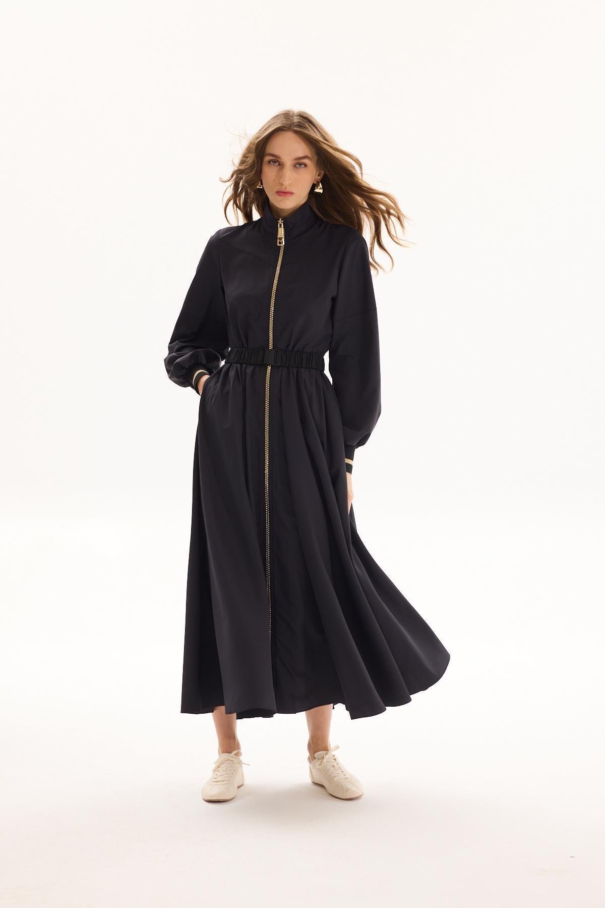 MSSM SHINY ZIPPER ELBİSE