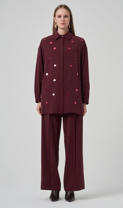 NUSS BONCUK SÜSLEMELİ TAKIM