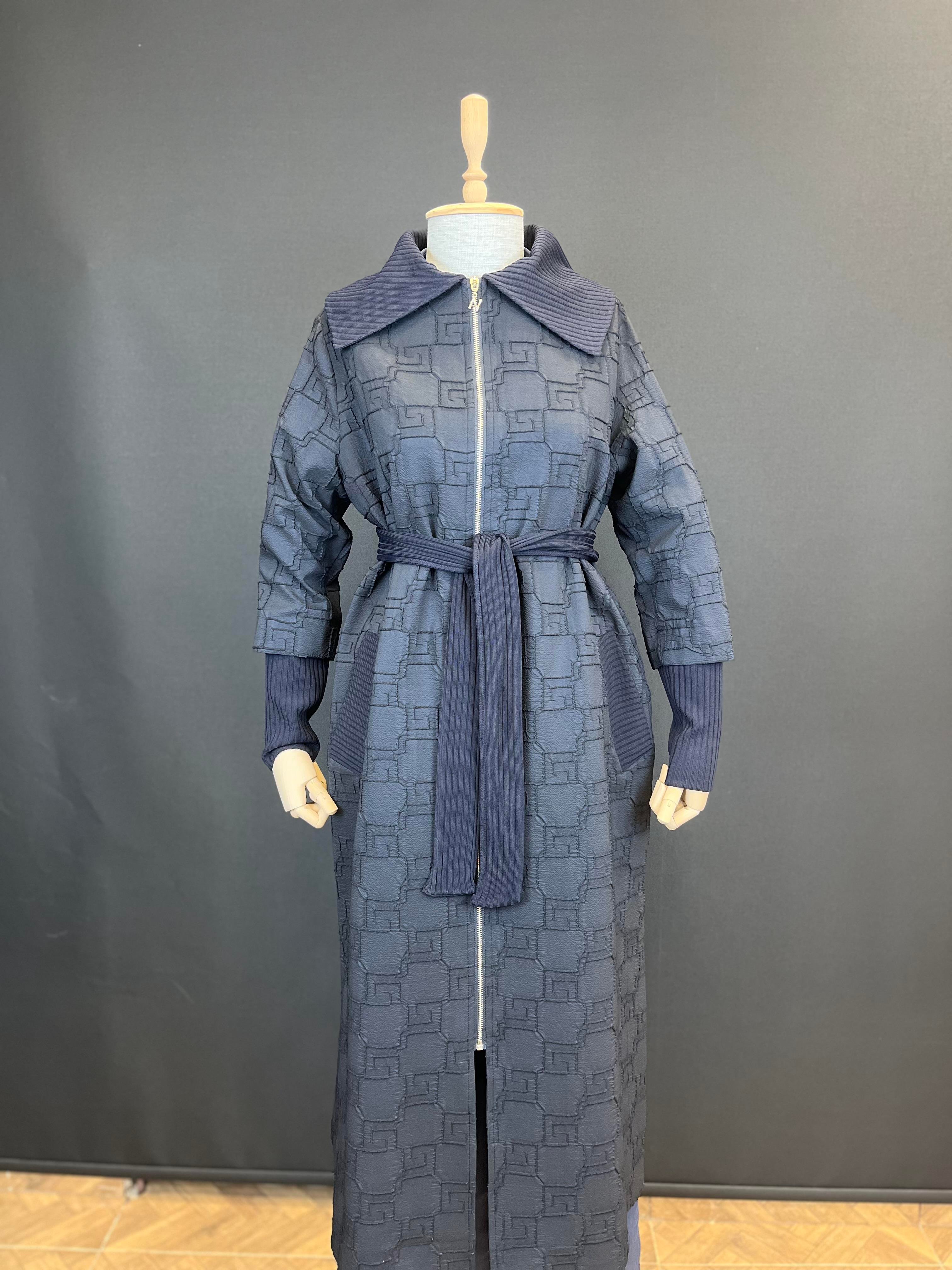 NUSS LACİVERT PARDESÜ