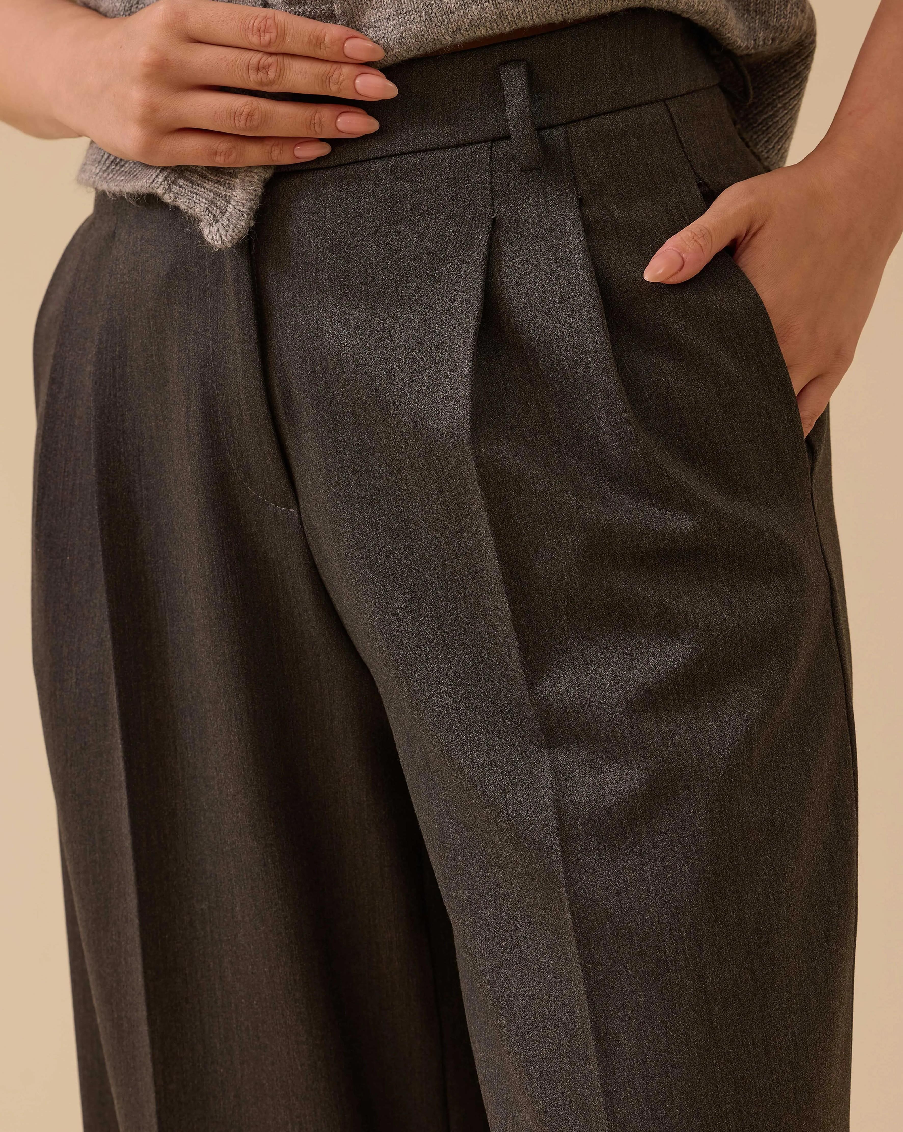 TAYLOR ÇİFT PİLE GENİŞ PAÇA PANTOLON