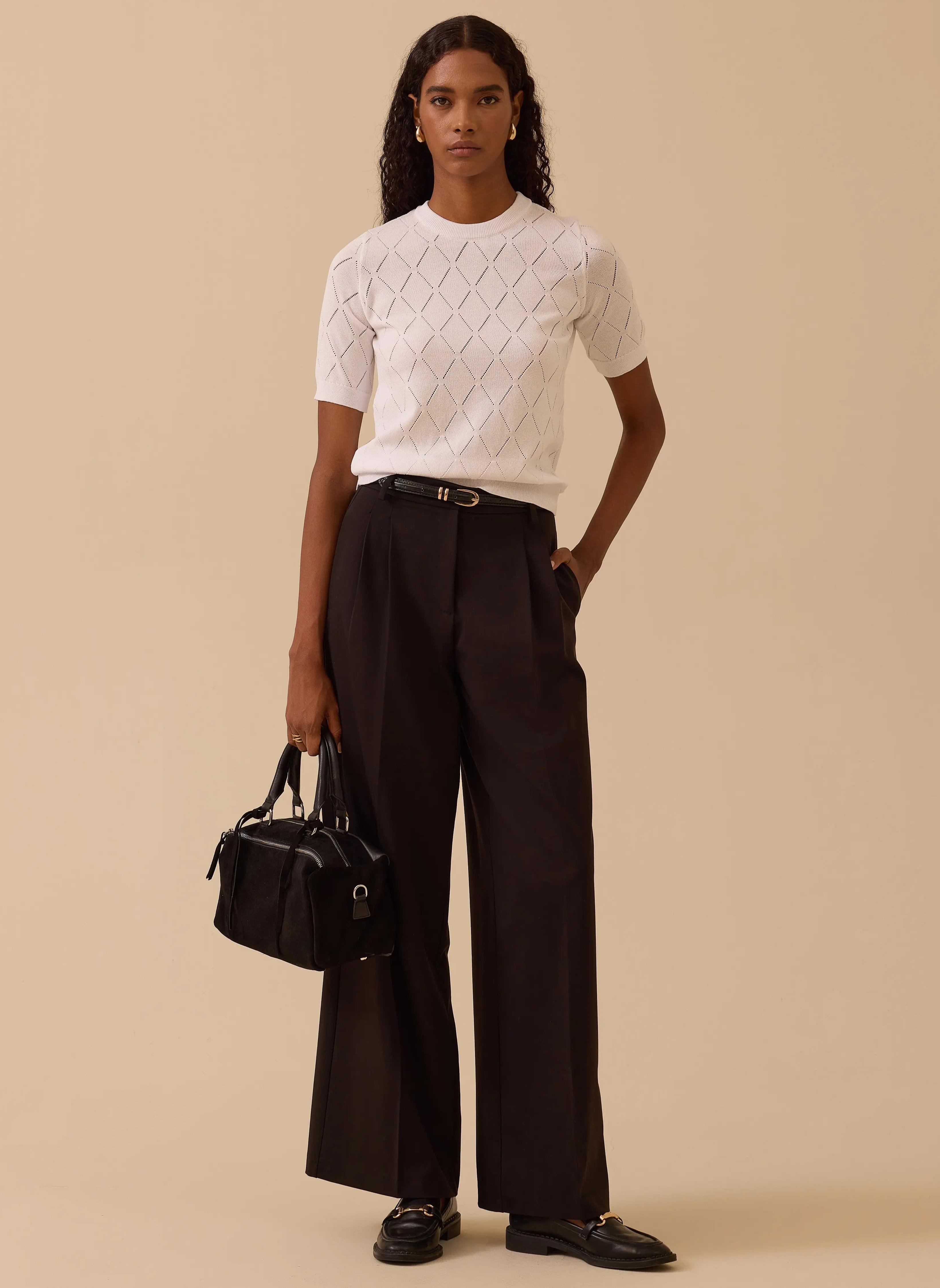 TAYLOR ÇİFT PİLE GENİŞ PAÇA PANTOLON