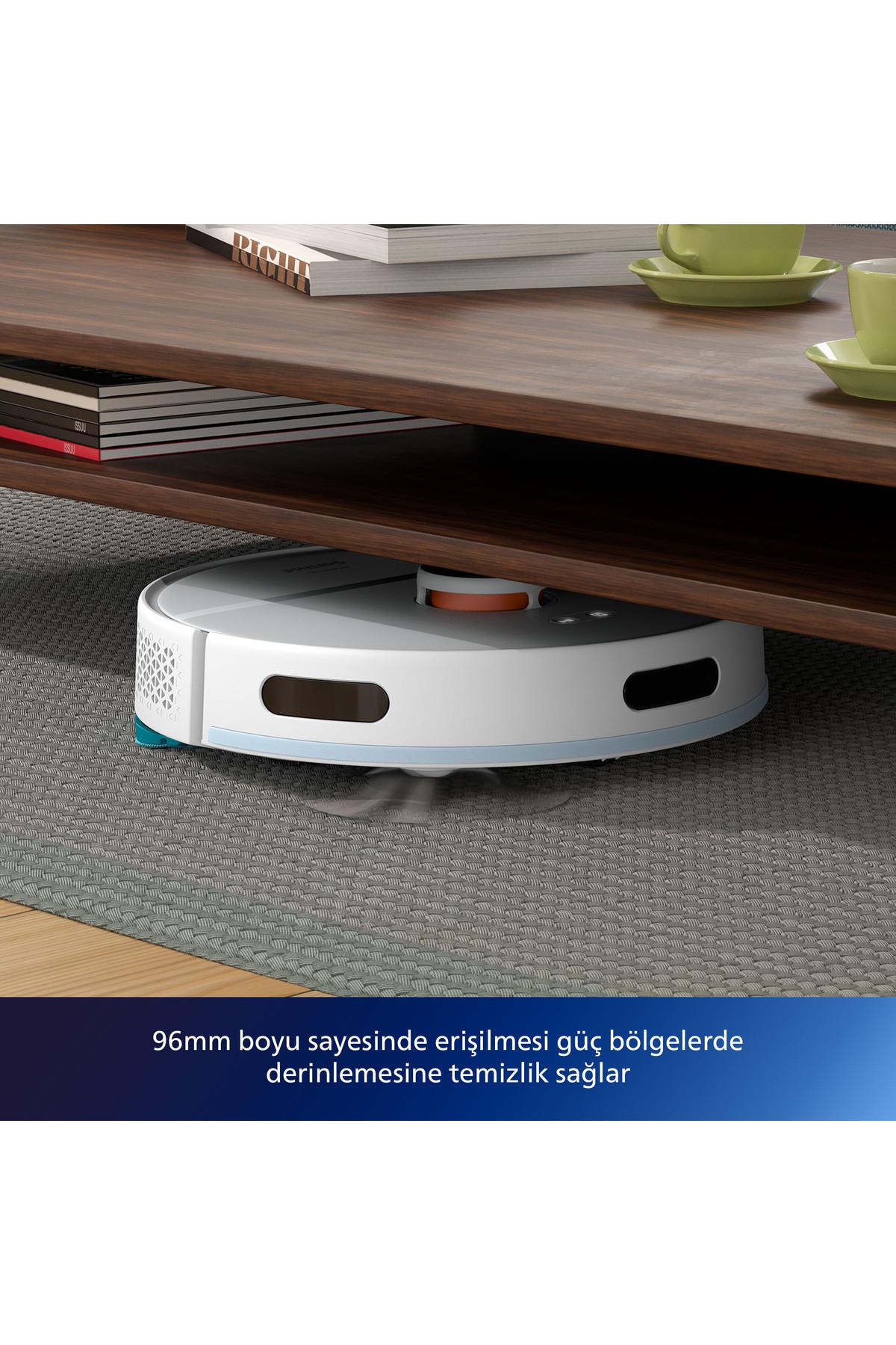 2000 Serisi Islak Kuru Moplu İstasyonlu Robot Süpürge, HomeRun Uygulaması, XU2100/20