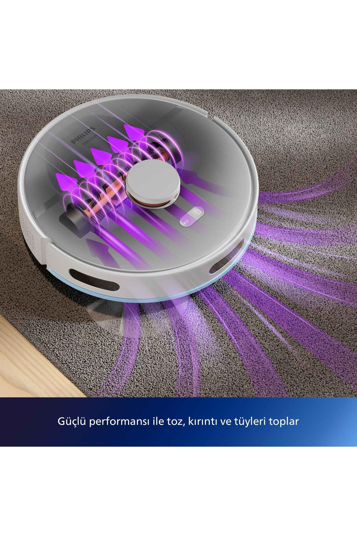 2000 Serisi Islak Kuru Moplu İstasyonlu Robot Süpürge, HomeRun Uygulaması, XU2100/20