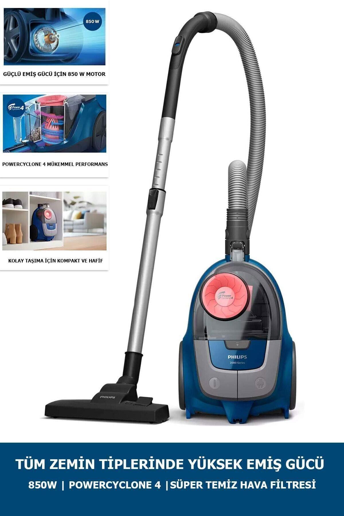 2000 Serisi Torbasiz Elektrikli Süpürge, 750W, PowerCyclone 4, Super Clean Air Filtre, XB2123/09