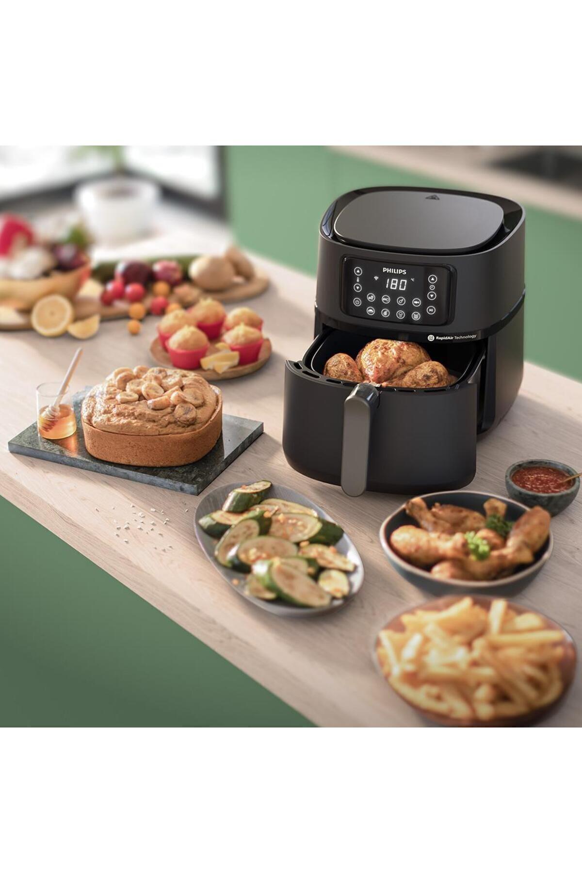 5000 Serisi Airfryer XXL Connected, 7,2 Lt (1,4 kg), Rapid Air Teknolojisi, HD9285/96