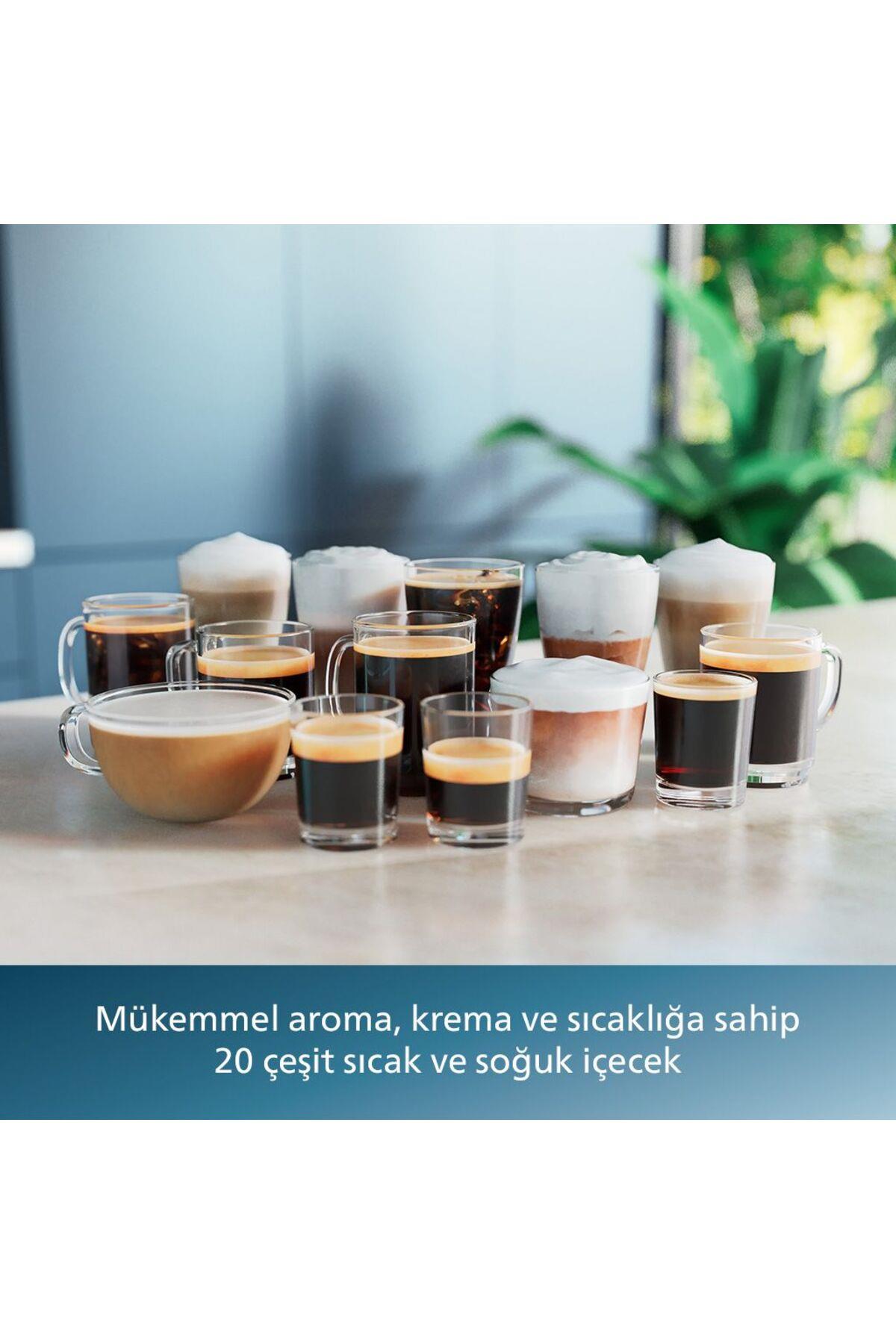 5500 Serisi LatteGo Tam Otomatik Espresso Makinesi, 20 Sıcak ve Soğuk İçecek, EP5543/80