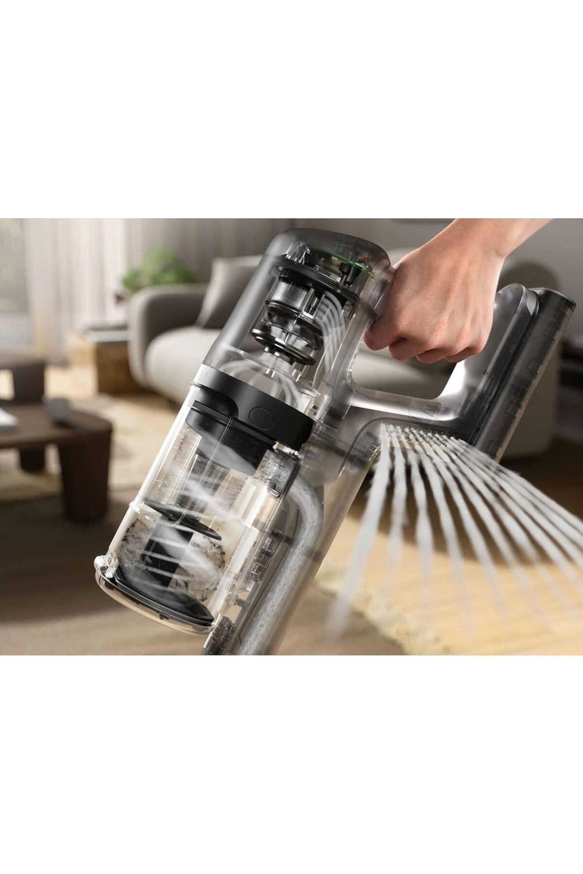 600 Serisi PetPro Başlıklı EP61AB21UG Dikey Şarjlı Dikey Süpürge