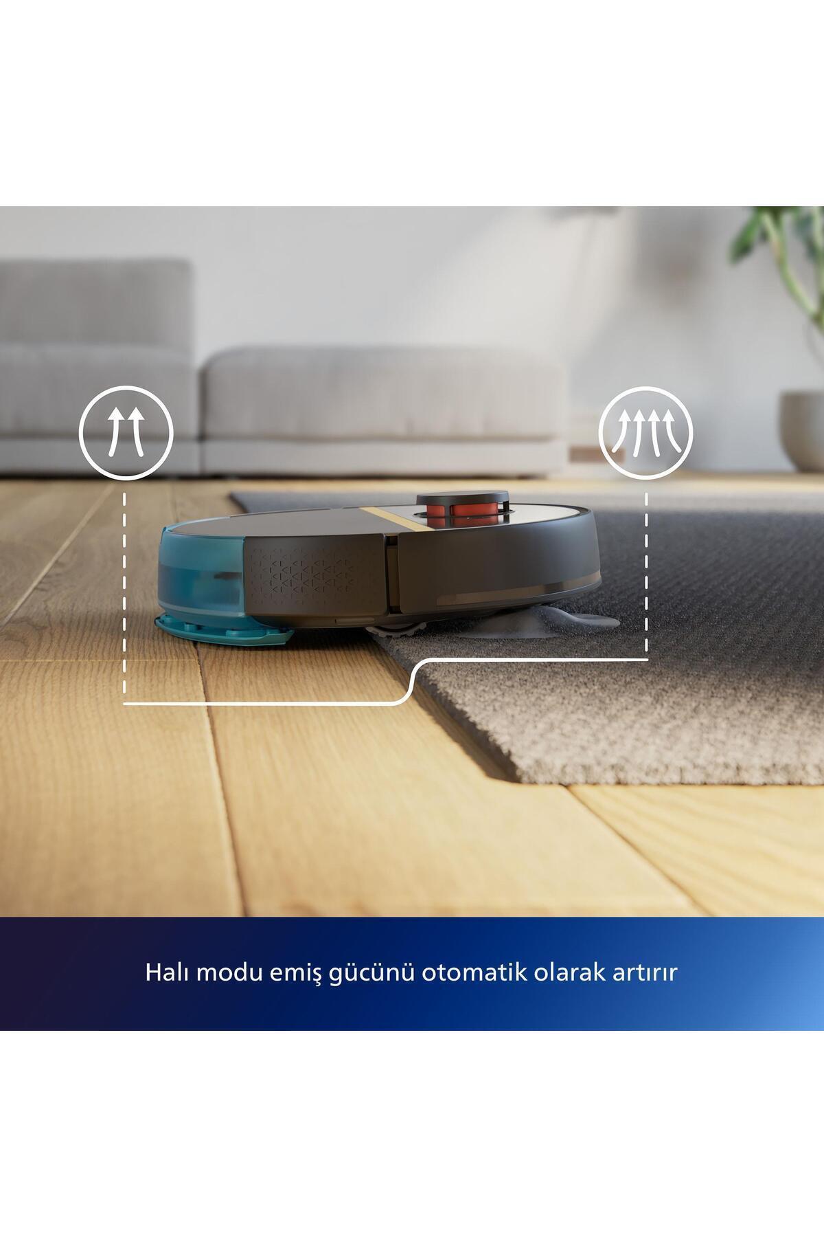 7000 Serisi HomeRun Aqua Islak Kuru Robot Süpürge, Sarj İstasyonlu, XU7000/01