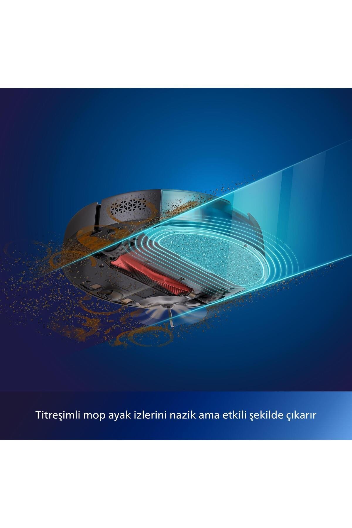 7000 Serisi HomeRun Aqua Islak Kuru Robot Süpürge, Sarj İstasyonlu, XU7000/01