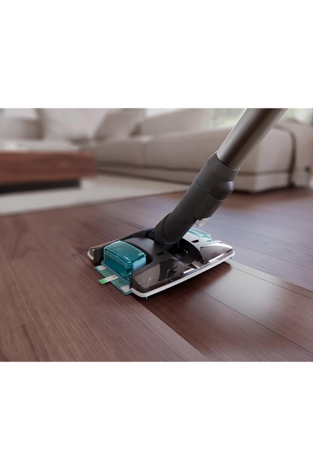 8000 Serisi Aqua Plus Kablosuz Dik Süpürge, 25.2 V, 80 dk'ya Kadar Çalışma Süresi, XC8053/01