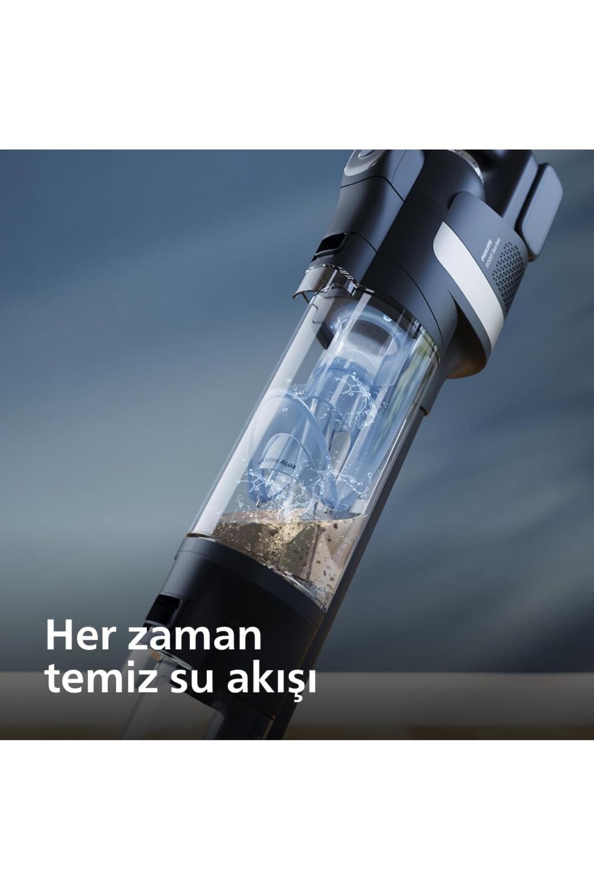 Aqua Trio Özel 9000 Serisi otomatik kendini temizleme Islak Ve Kuru Dikey Süpürge
