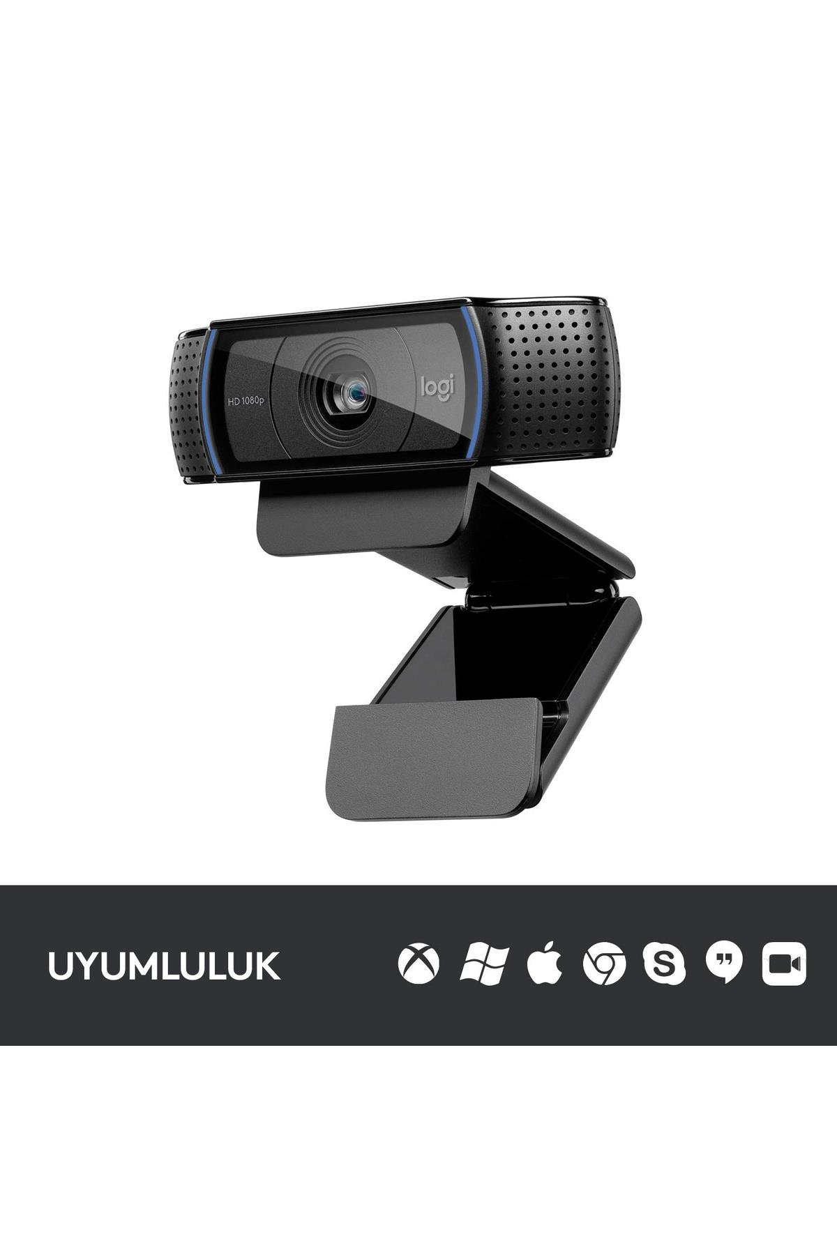 C920 PRO HD 1080p Stereo Ses ile Web Kamerası - Siyah