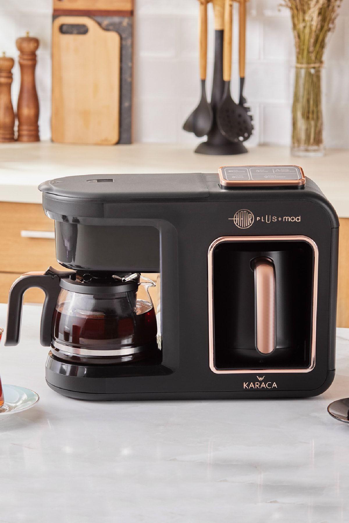 Hatır Plus Mod 5 In 1 Konuşan Kahve Ve Çay Makinesi Black Chrome