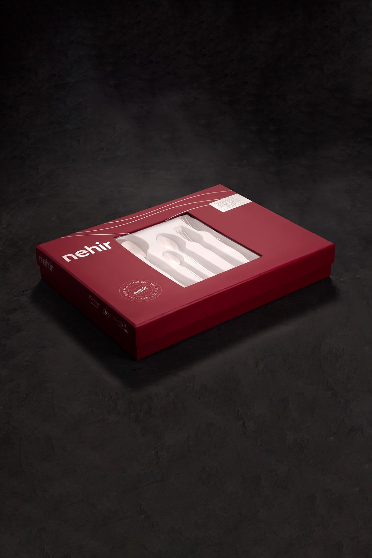 Katre Sade 12 Kişilik 72 Parça Çatal Kaşık Bıçak Takımı