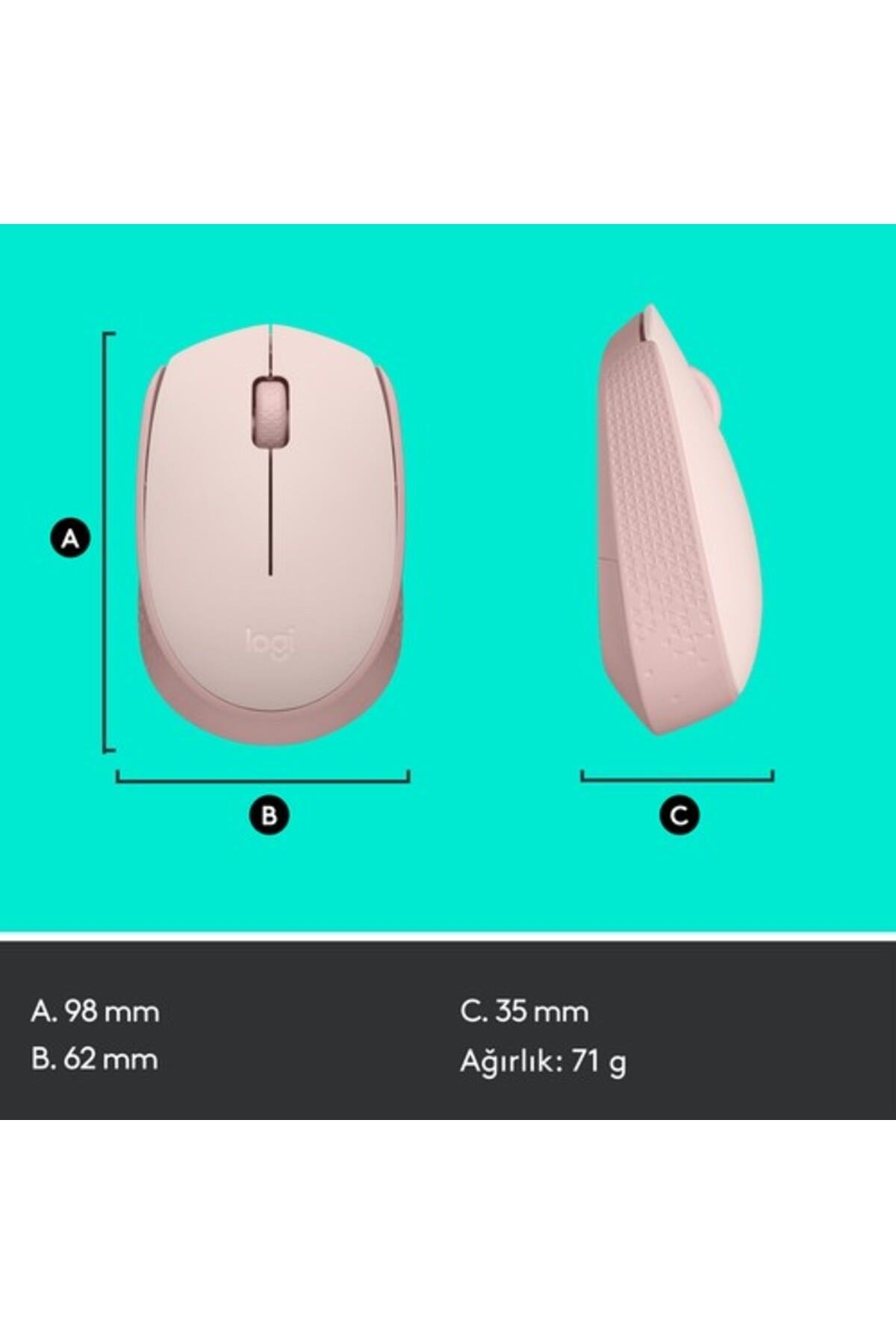 M171 USB Alıcılı Kablosuz Kompakt Beyaz Mouse - 910-006867