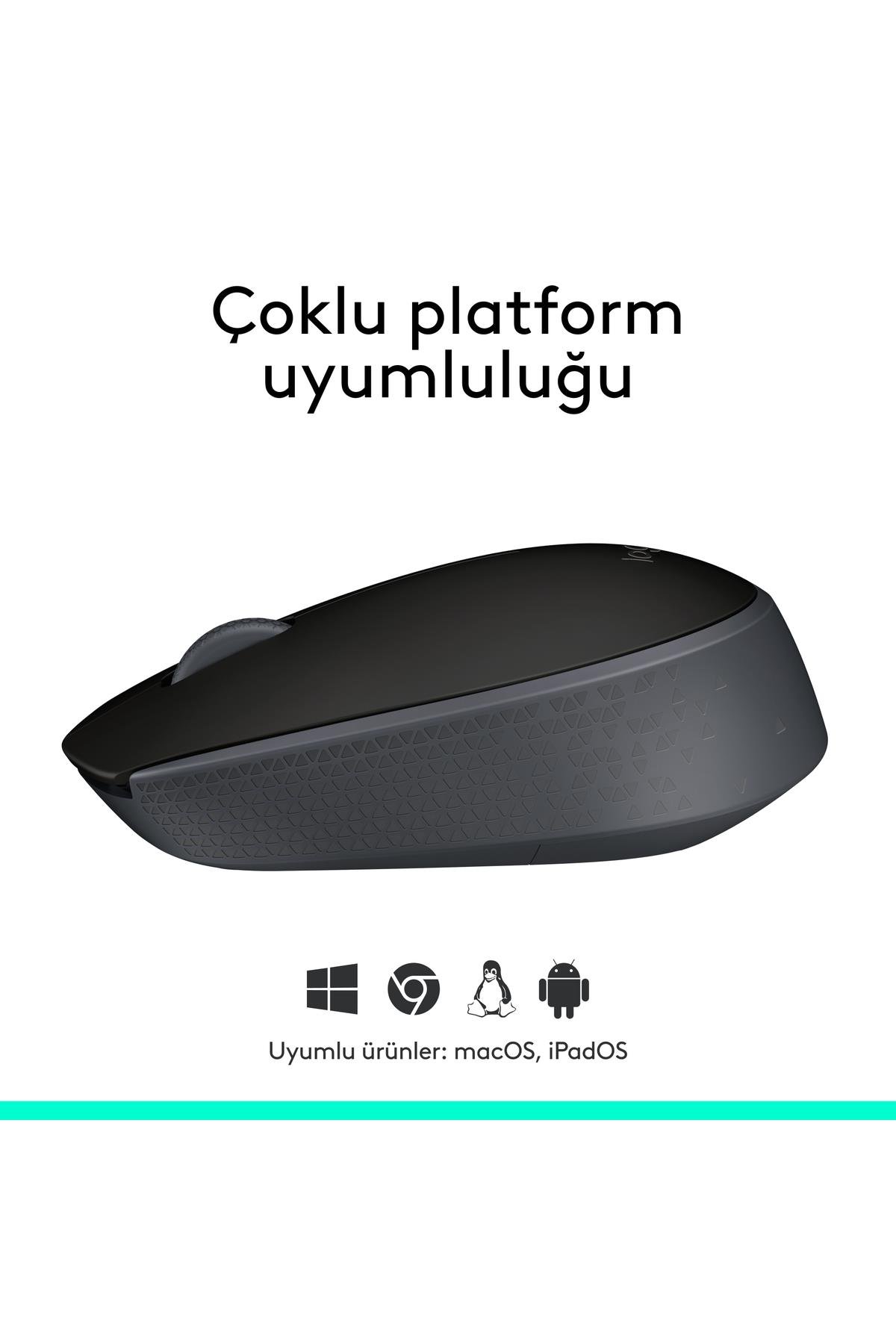 M171 USB Alıcılı Kablosuz Kompakt Beyaz Mouse - 910-006867