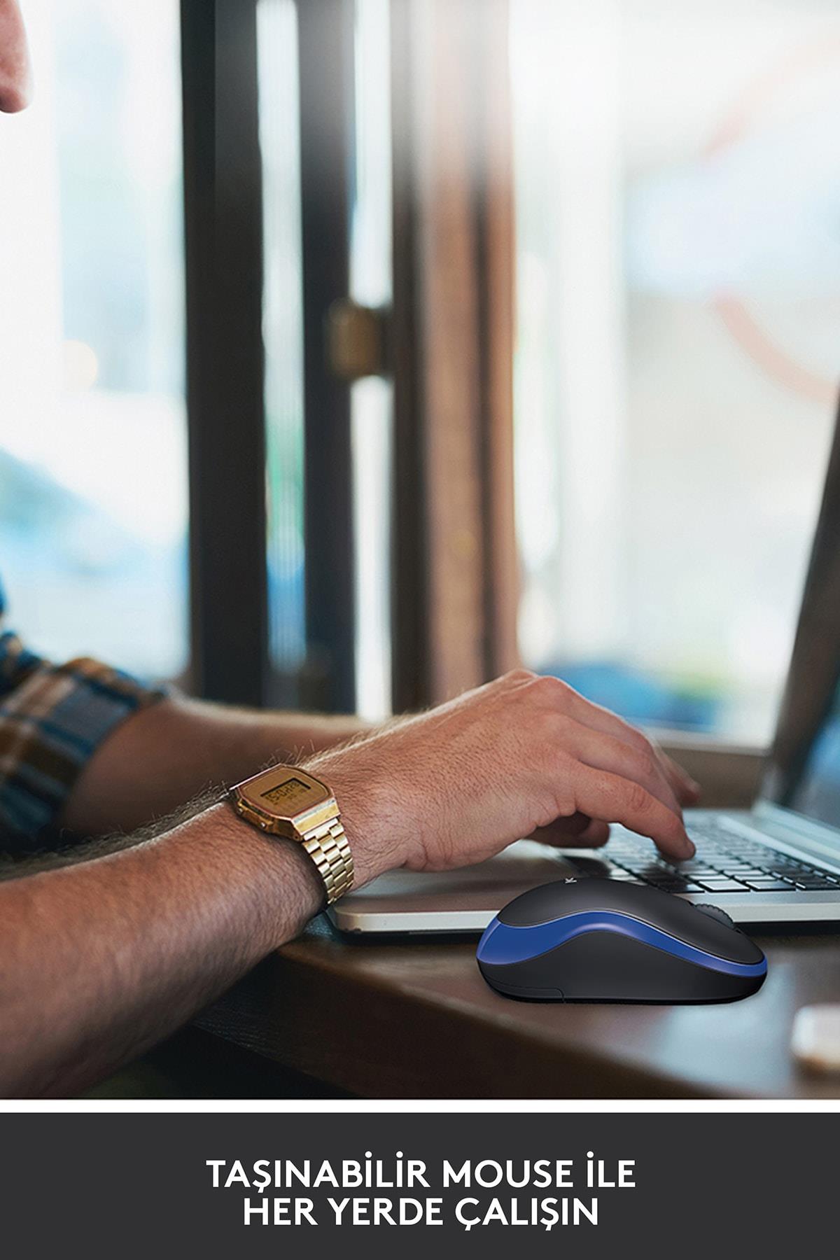 M185 USB Alıcılı Kompakt Kablosuz Mouse - Gri