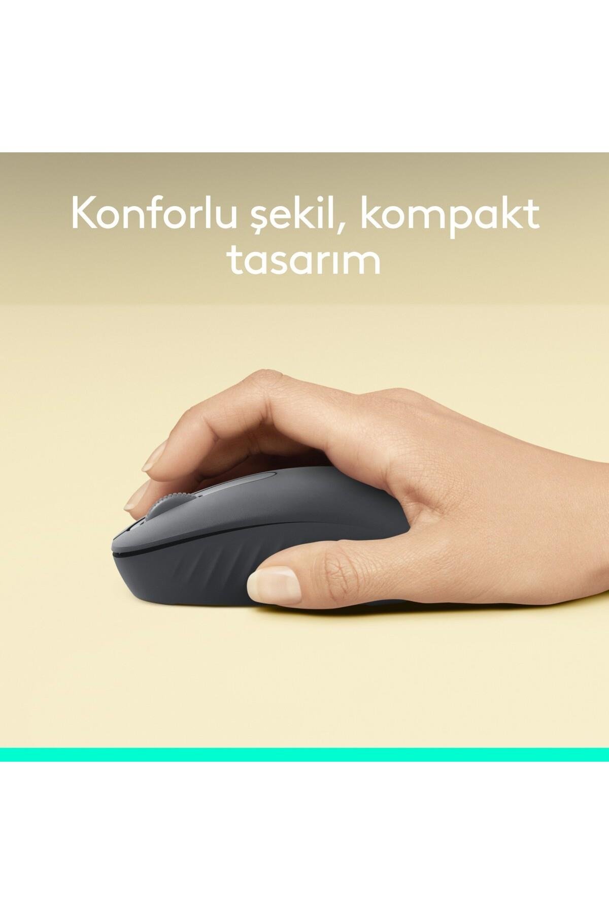 M196 Bluetooth Kablosuz Kompakt Pc ve Mac ile Uyumlu Mouse - Siyah