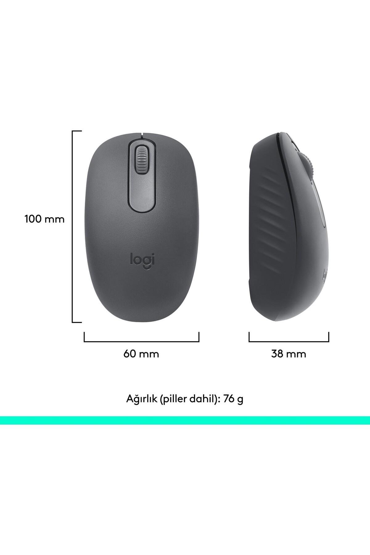 M196 Bluetooth Kablosuz Kompakt Pc ve Mac ile Uyumlu Mouse - Siyah