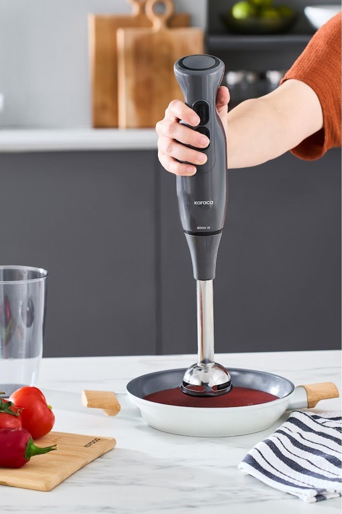 Pro Multimax 6 in 1 Çok Amaçlı Mutfak Robotu/Blender Seti Space Gray 2000 W