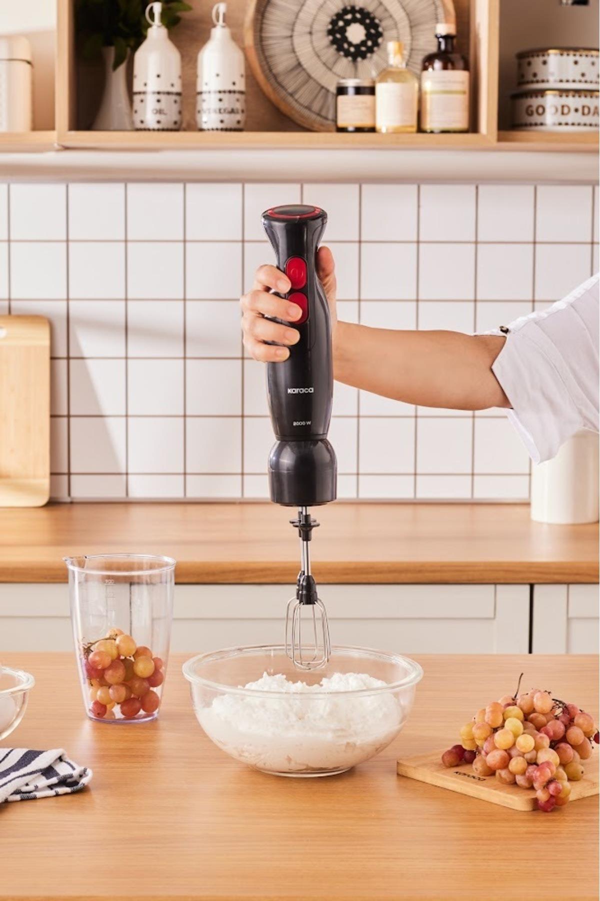 Pro Multimax 6 in 1 Çok Amaçlı Mutfak Robotu/Blender Seti Space Gray 2000 W