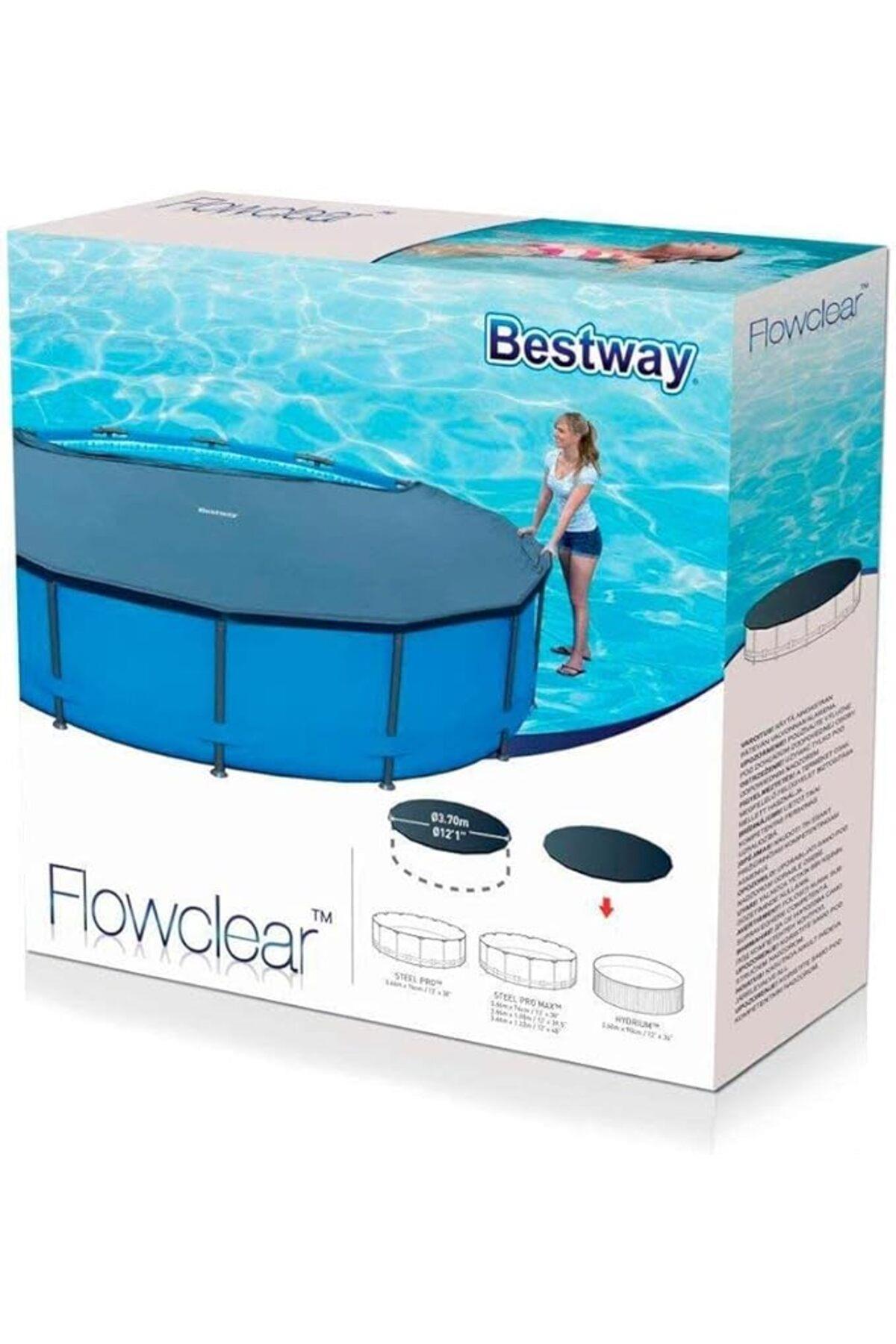 Yer Üstü Yuvarlak Havuz Çapı 366 cm için 4 Mevsim Kapak