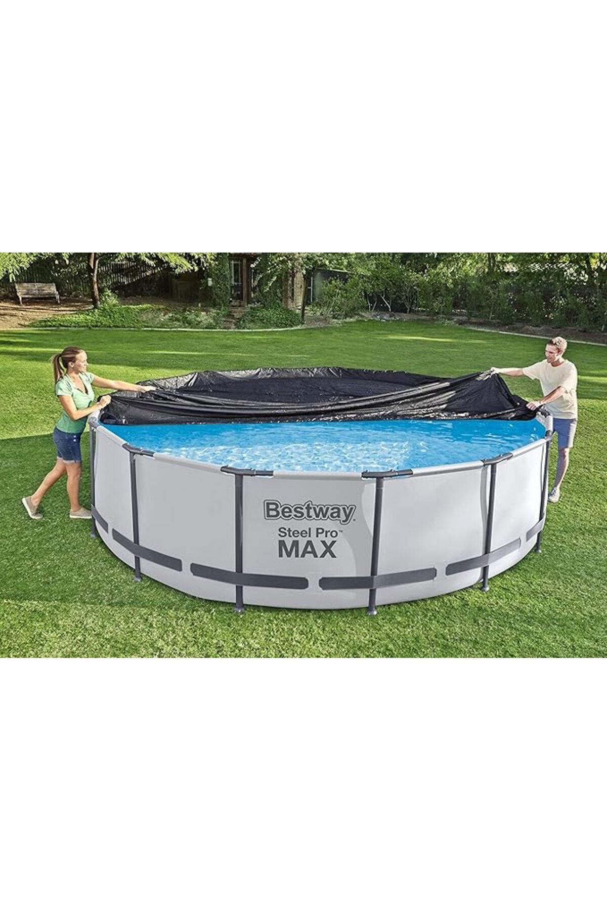 Yer Üstü Yuvarlak Havuz Çapı 366 cm için 4 Mevsim Kapak