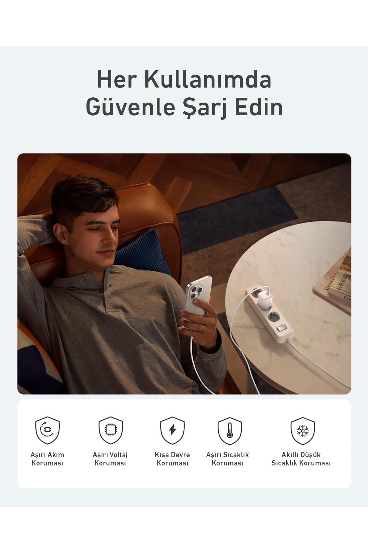 Zolo 20W GaN USB-C Şarj Cihazı -  Beyaz - A2699