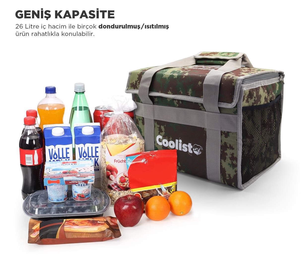 Coolist CL26C 26 Litre Katlanabilir Termos Bez Çanta / Buzluk
