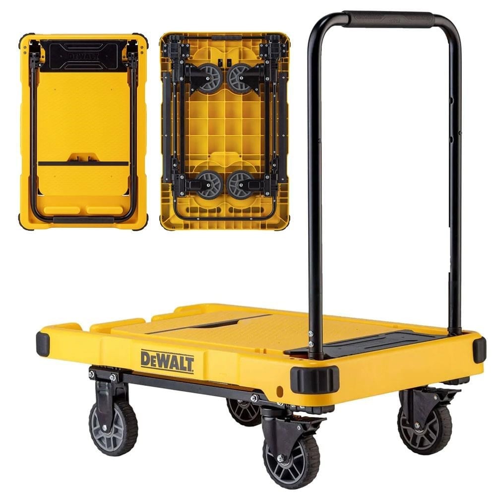 DEWALT DWT710 200Kg Profesyonel Katlanabilir Dört Tekerlekli Yük ve Paket Taşıma Arabası