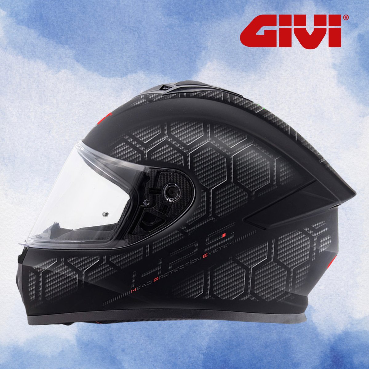GIVI 50.X SNAKE MAT KARBON KASK