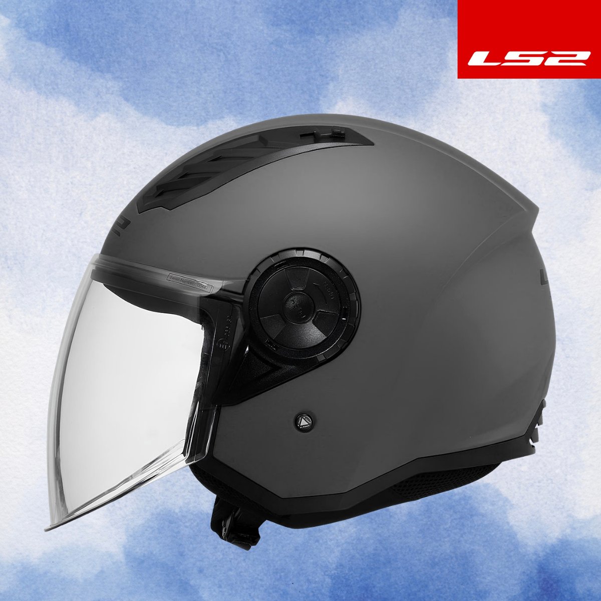 LS2 AIRFLOW 2 MAT TITANIUM KASK