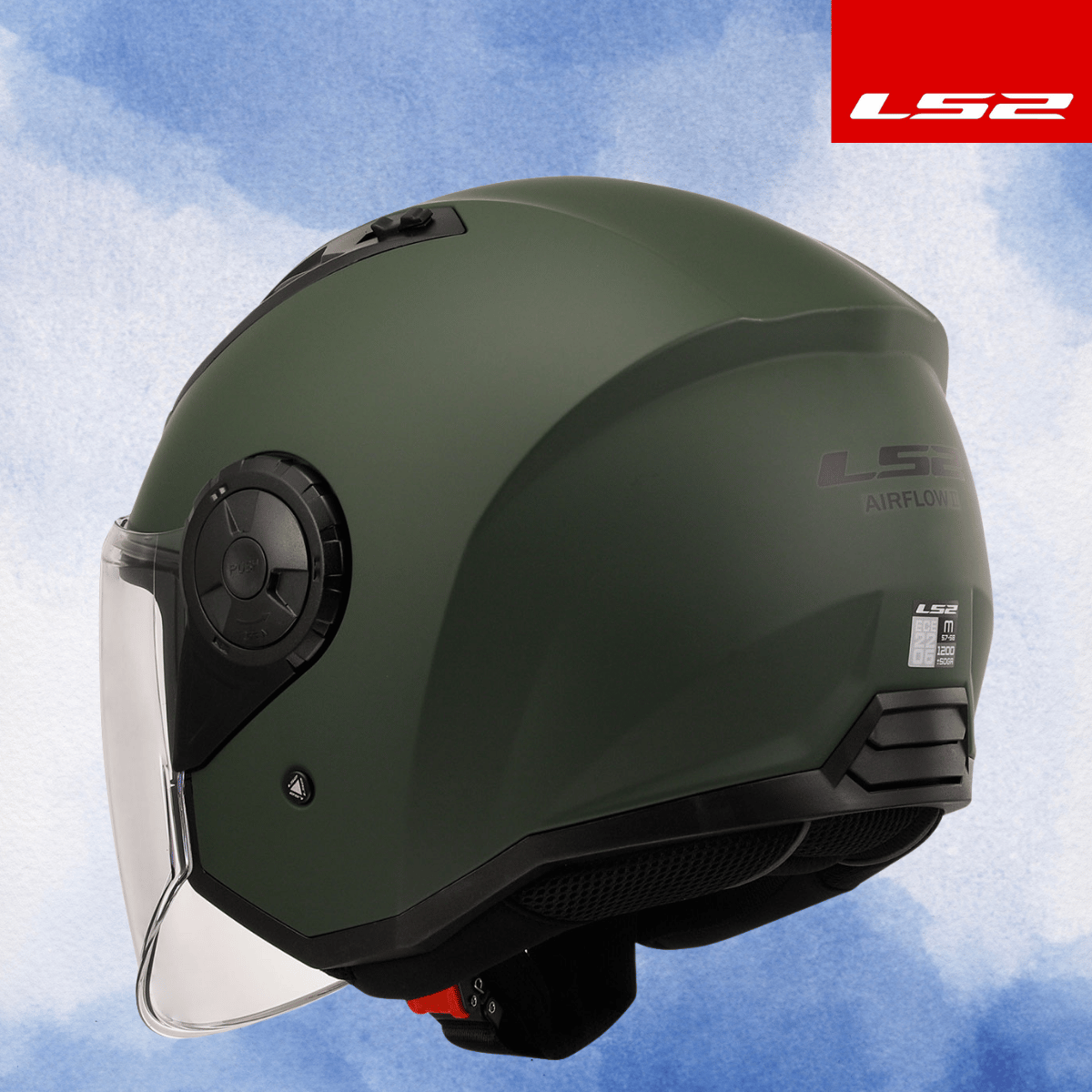 LS2 AIRFLOW 2 MAT YEŞİL KASK