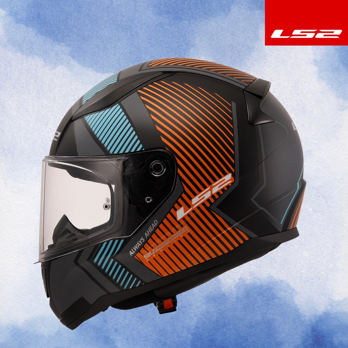 LS2 RAPID 2 EXTRA MAT GRİ-NEON TURUNCU KASK