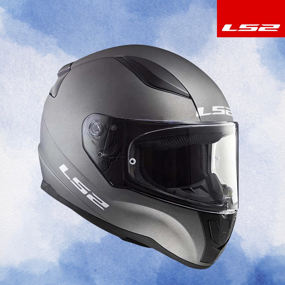 LS2 RAPID 2 MAT TITANIUM KASK