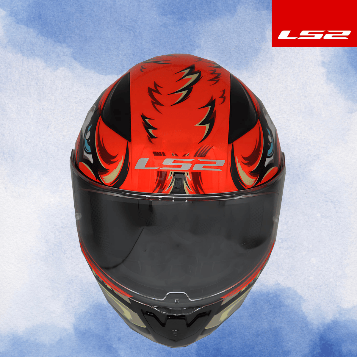 LS2 RAPID 2 SPOX KIRMIZI-GRİ KASK