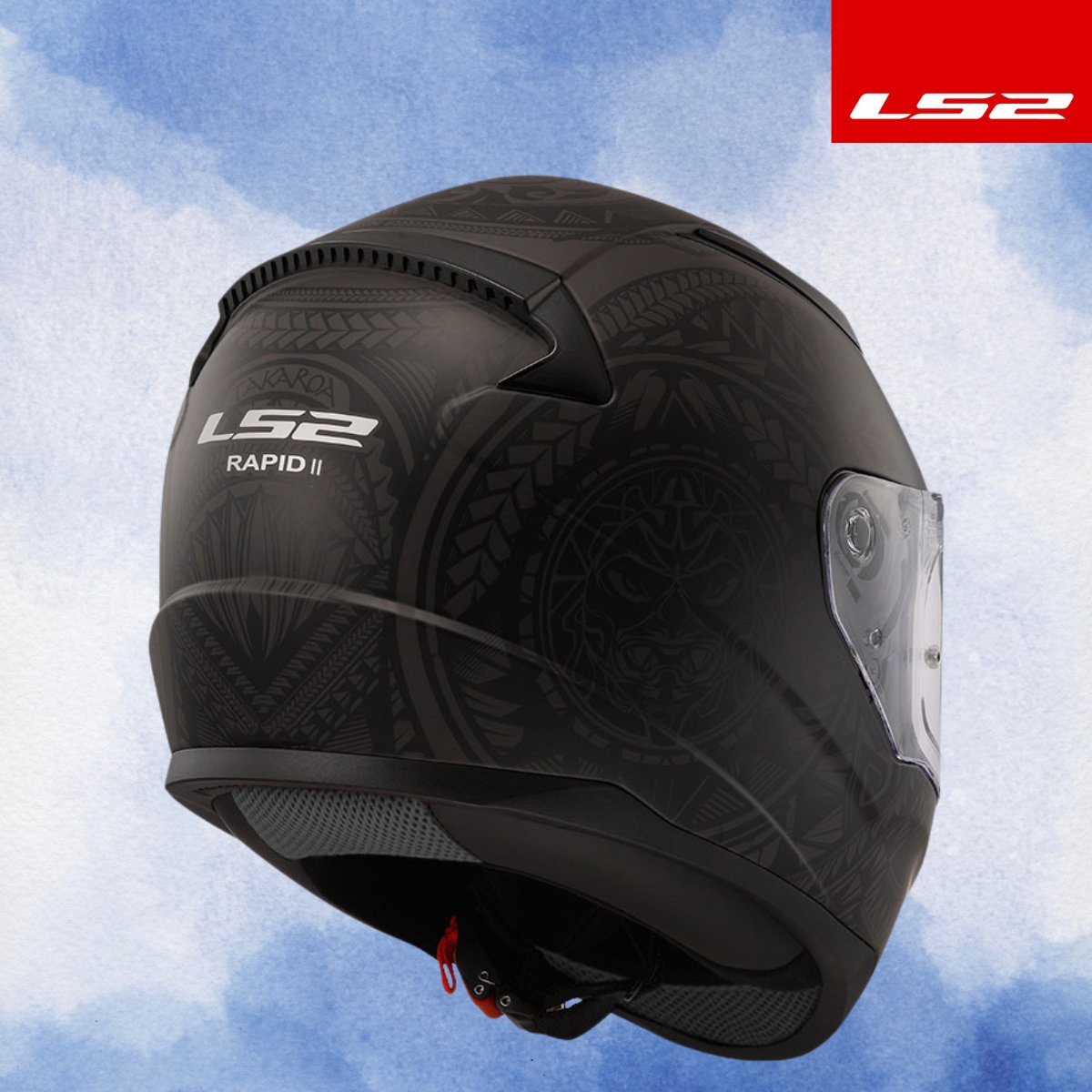 LS2 RAPID 2 TAKAROA MAT SİYAH KASK