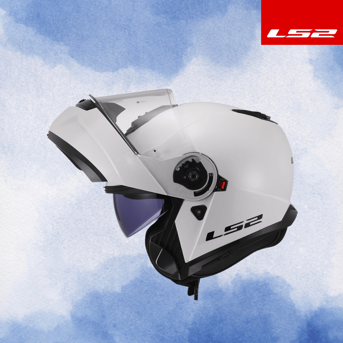 LS2 STROBE 2 BEYAZ KASK